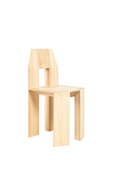 Min Chair Lightly White Pigmented Pine